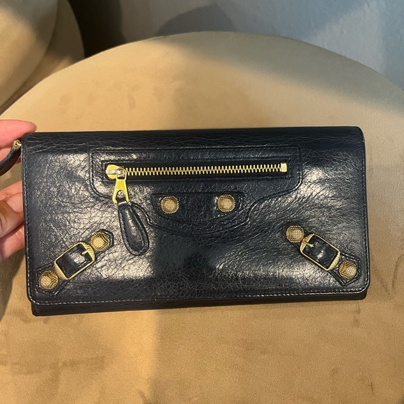 Balenciaga navy long wallet - Picture 2 of 5